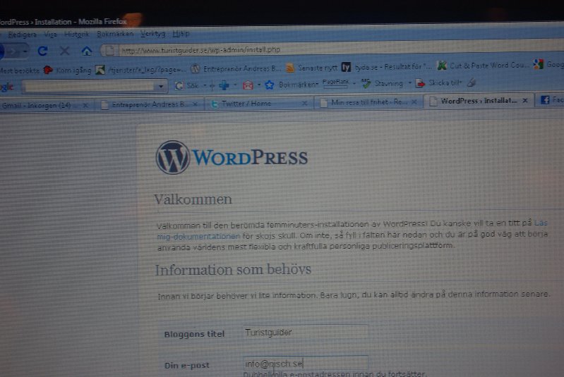 Installera WordPress