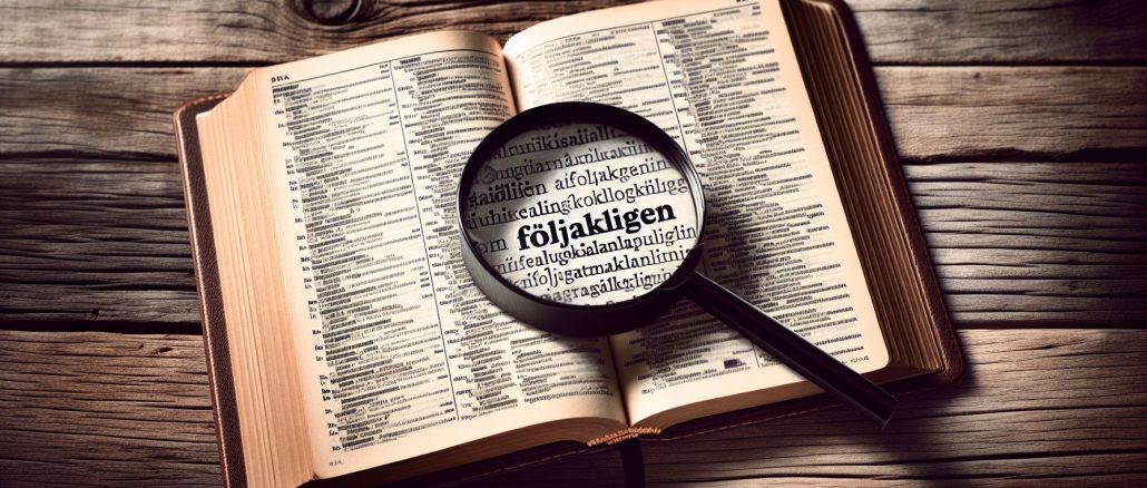 följaktligen